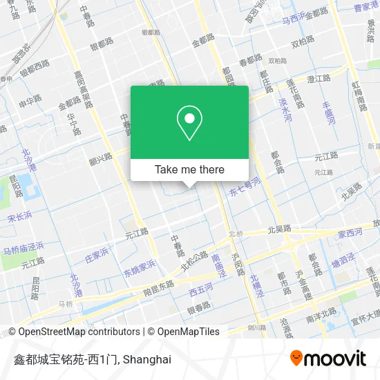 鑫都城宝铭苑-西1门 map