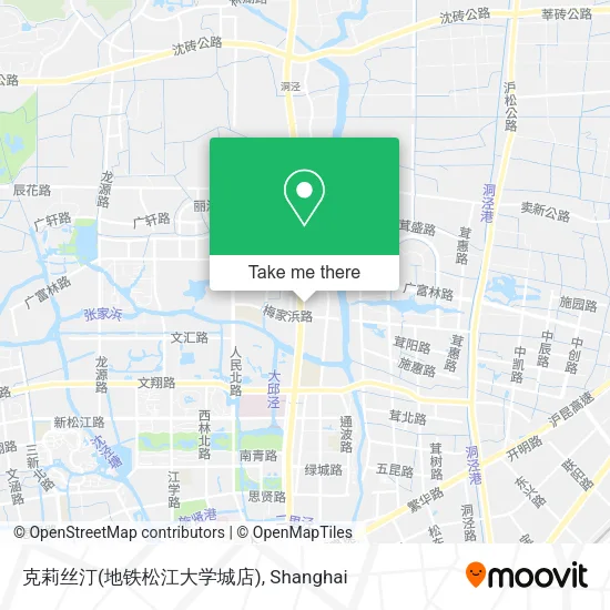 克莉丝汀(地铁松江大学城店) map