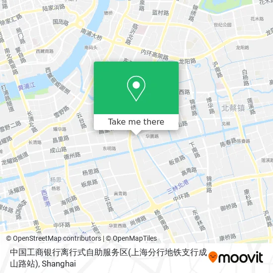 中国工商银行离行式自助服务区(上海分行地铁支行成山路站) map