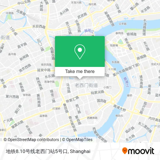 地铁8.10号线老西门站5号口 map