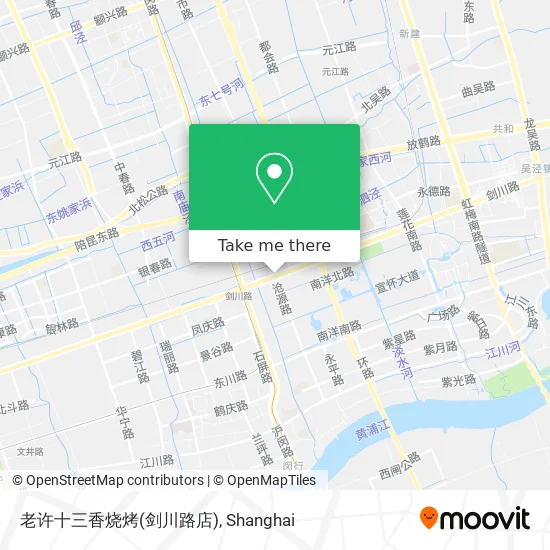 老许十三香烧烤(剑川路店) map
