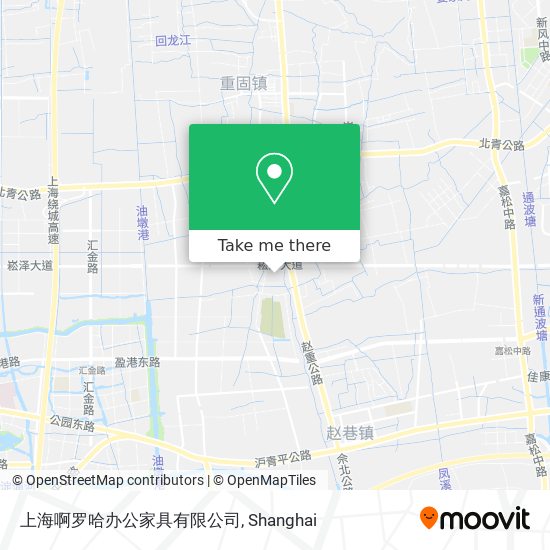 上海啊罗哈办公家具有限公司 map