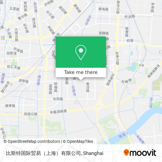 比斯特国际贸易（上海）有限公司 map