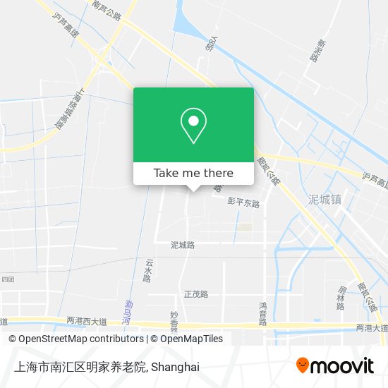 上海市南汇区明家养老院 map