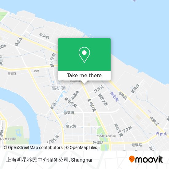 上海明星移民中介服务公司 map