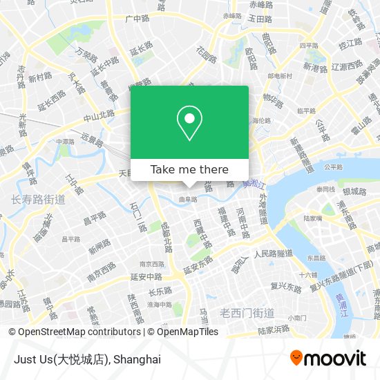Just Us(大悦城店) map