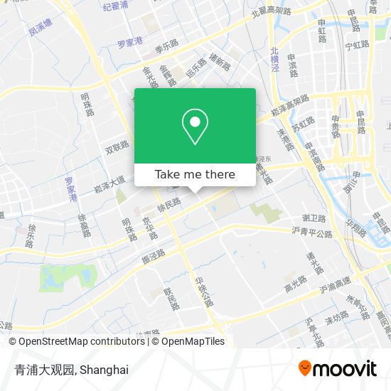 青浦大观园 map