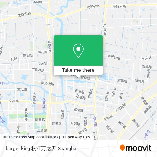 burger king 松江万达店 map