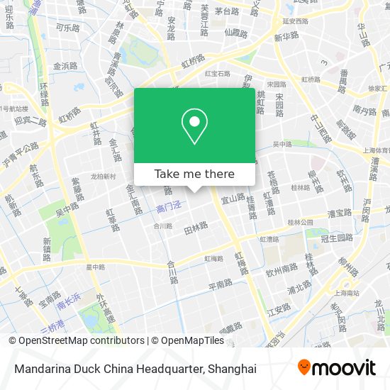 Mandarina Duck China Headquarter map