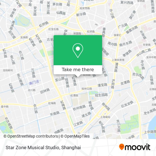 Star Zone Musical Studio map