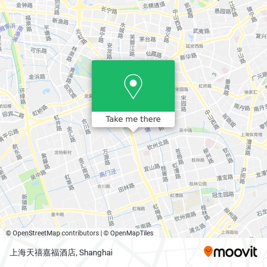 上海天禧嘉福酒店 map