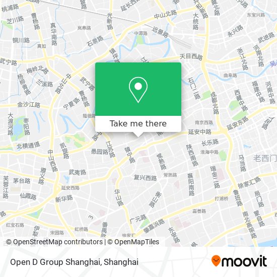 Open D Group Shanghai map
