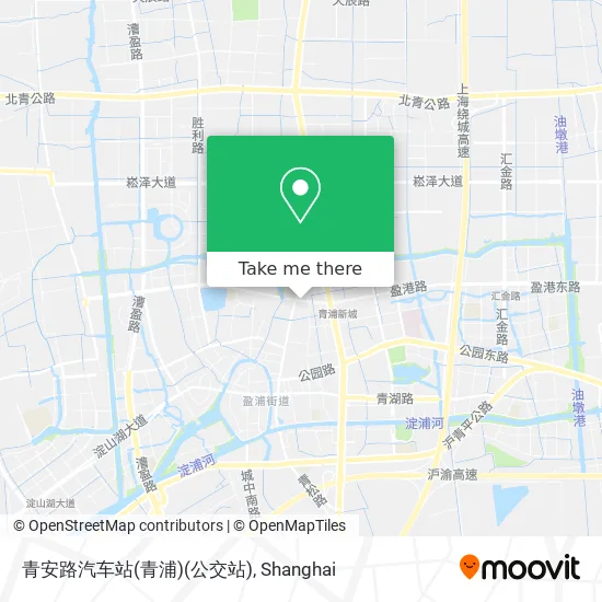 青安路汽车站(青浦)(公交站) map