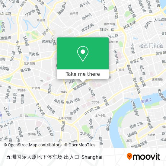 五洲国际大厦地下停车场-出入口 map