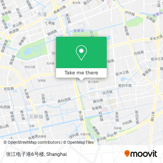 张江电子港6号楼 map