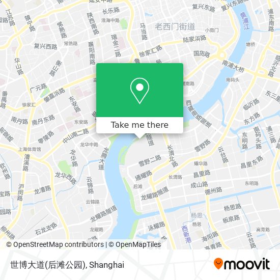 世博大道(后滩公园) map