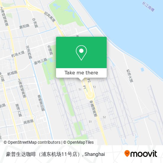 豪普生达咖啡（浦东机场11号店） map