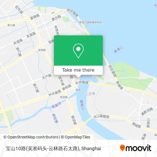 宝山10路(吴淞码头-云林路石太路) map