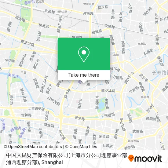 中国人民财产保险有限公司(上海市分公司理赔事业部浦西理赔分部) map