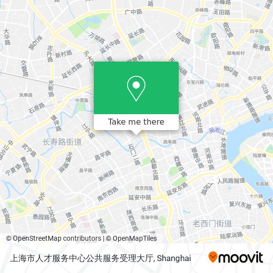 上海市人才服务中心公共服务受理大厅 map