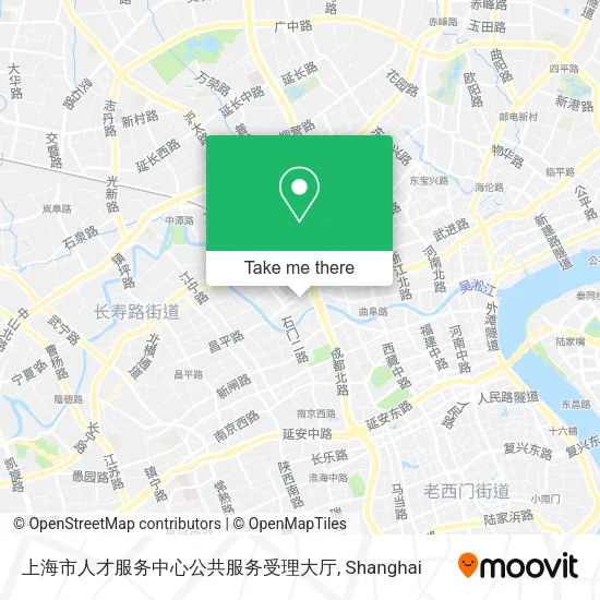 上海市人才服务中心公共服务受理大厅 map