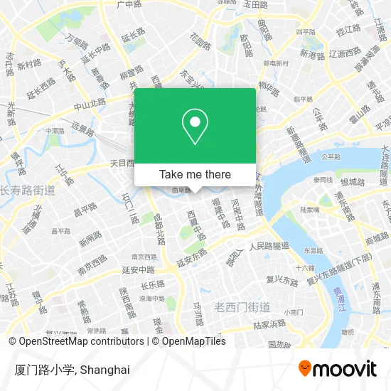 厦门路小学 map
