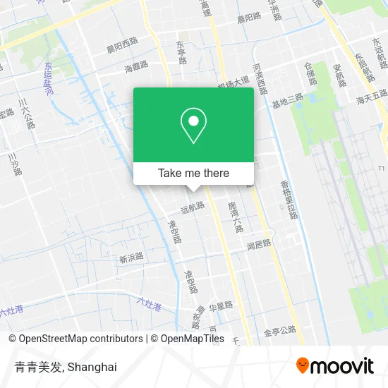 青青美发 map