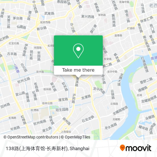 138路(上海体育馆-长寿新村) map