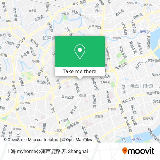 上海 myhome公寓巨鹿路店 map