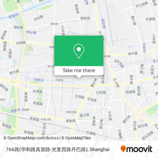 766路(华和路真朋路-光复西路丹巴路) map