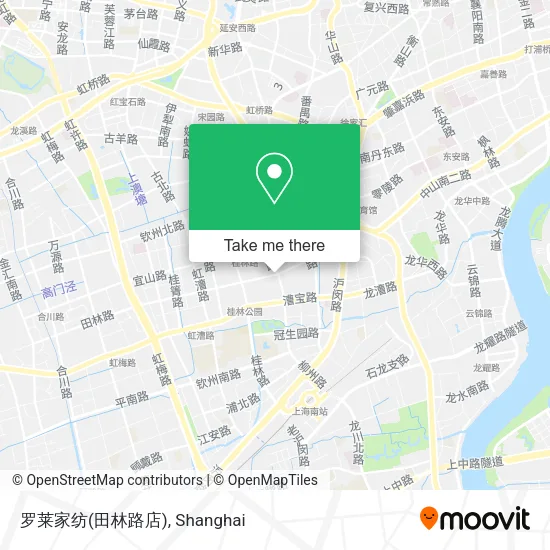 罗莱家纺(田林路店) map