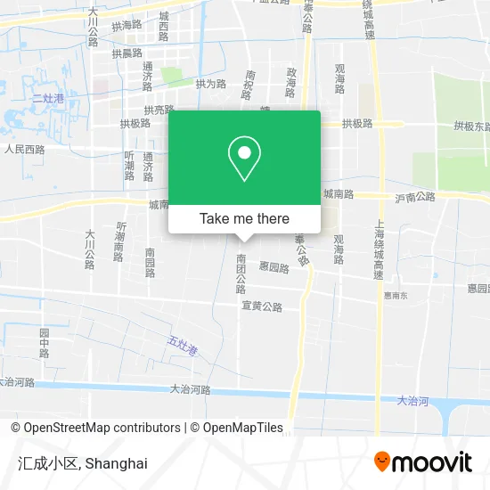 汇成小区 map