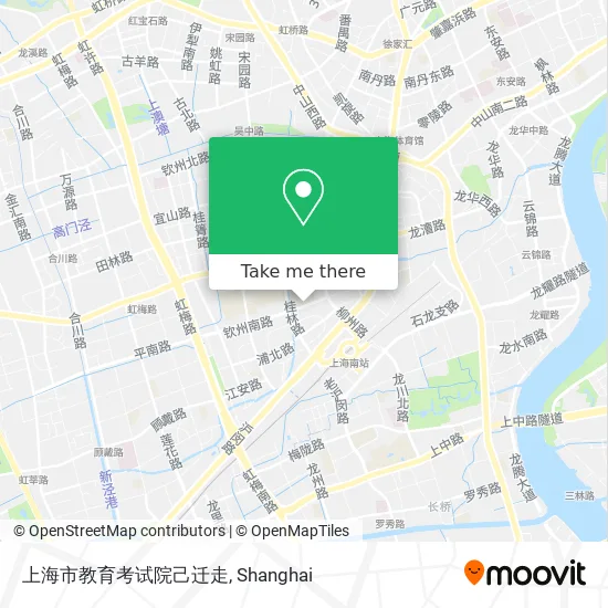 上海市教育考试院己迁走 map