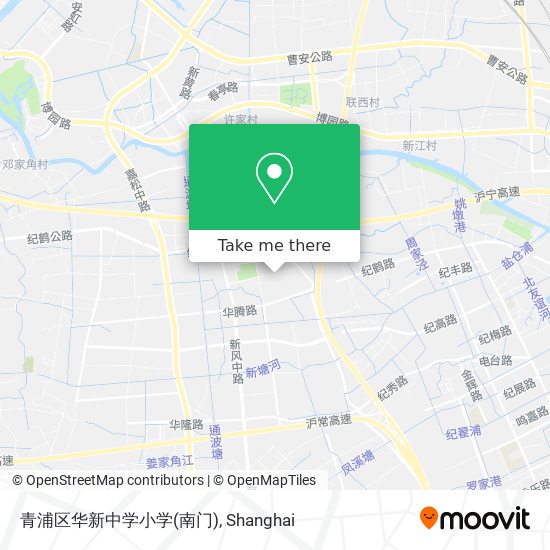 青浦区华新中学小学(南门) map
