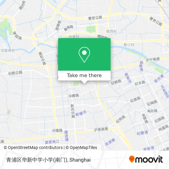 青浦区华新中学小学(南门) map