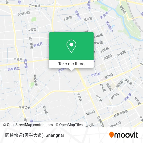 圆通快递(民兴大道) map