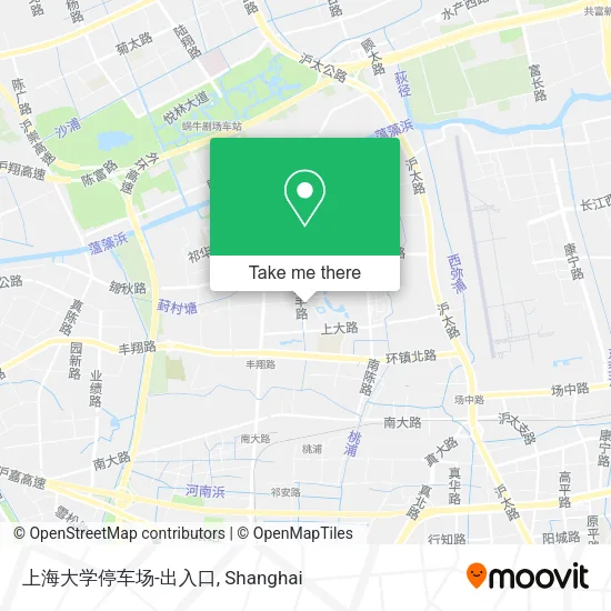 上海大学停车场-出入口 map