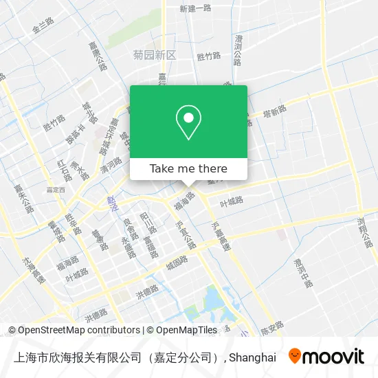 上海市欣海报关有限公司（嘉定分公司） map