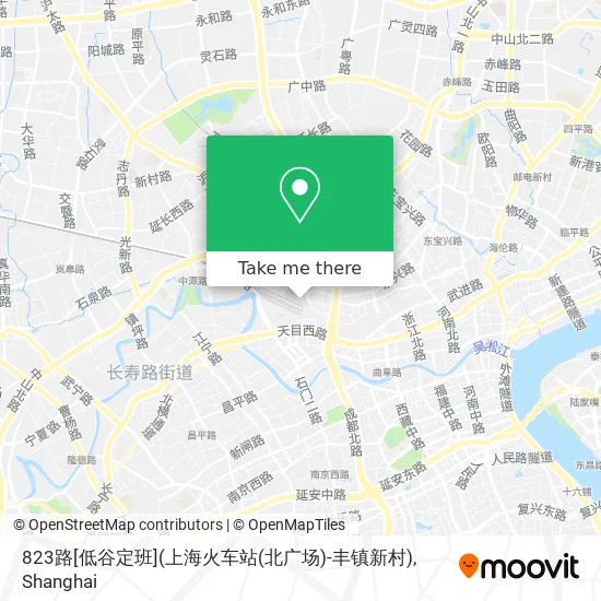 823路[低谷定班](上海火车站(北广场)-丰镇新村) map