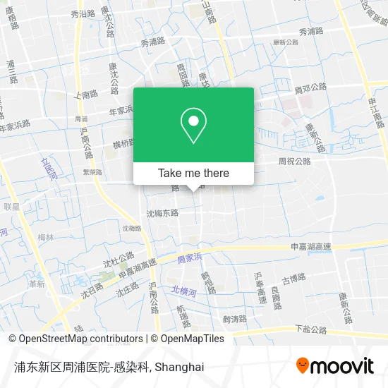 浦东新区周浦医院-感染科 map