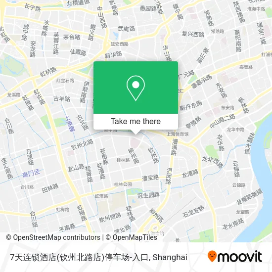 7天连锁酒店(钦州北路店)停车场-入口 map