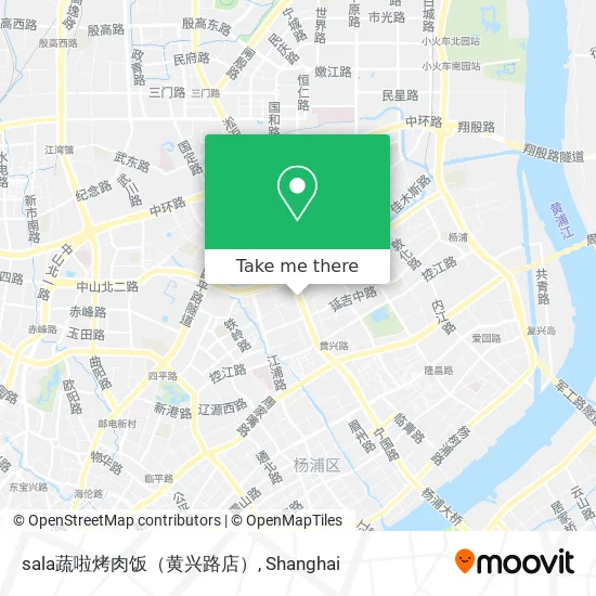 sala蔬啦烤肉饭（黄兴路店） map