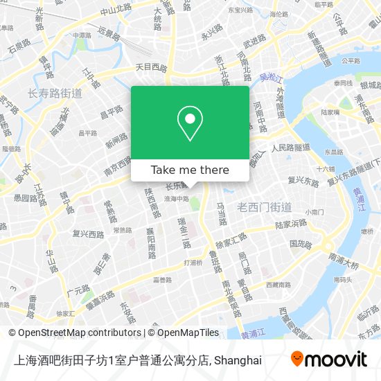 上海酒吧街田子坊1室户普通公寓分店 map