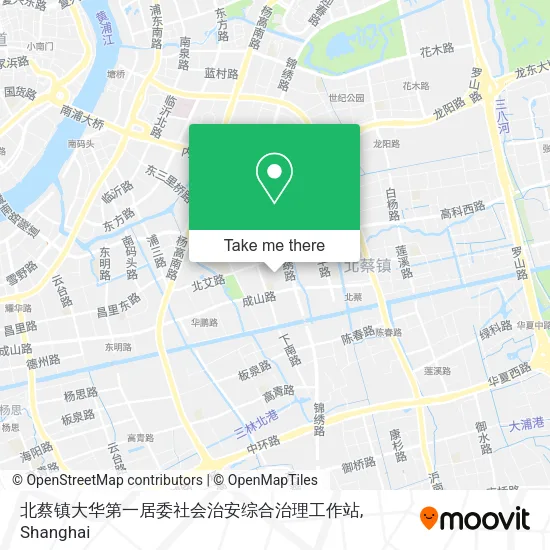 北蔡镇大华第一居委社会治安综合治理工作站 map