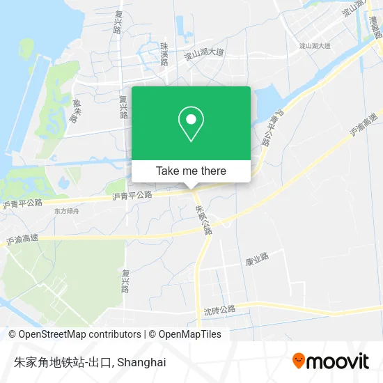 朱家角地铁站-出口 map