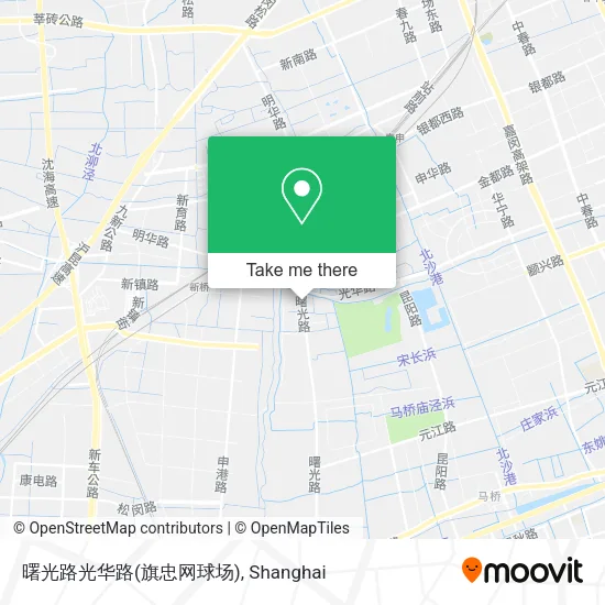 曙光路光华路(旗忠网球场) map