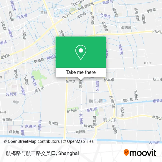 航梅路与航三路交叉口 map