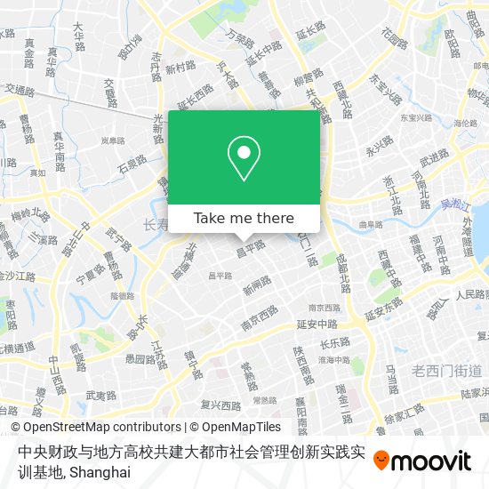 中央财政与地方高校共建大都市社会管理创新实践实训基地 map