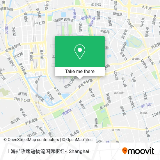 上海邮政速递物流国际枢纽- map