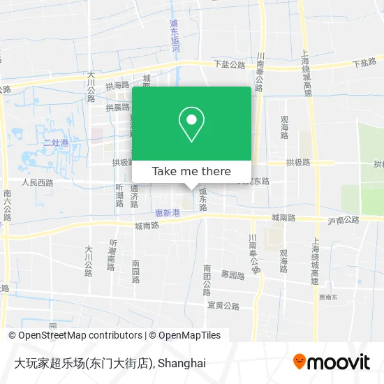 大玩家超乐场(东门大街店) map